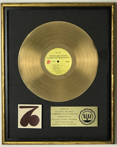 Rolling Stones RIAA award Sucking In The 70s