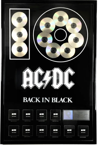 AC/DC Back In Black RIAA award