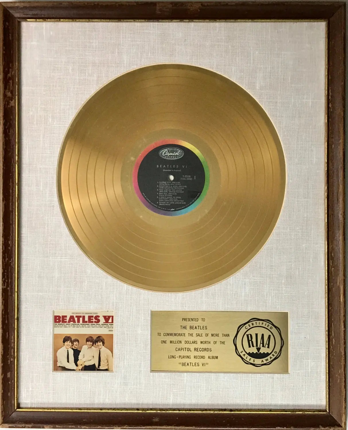 Fantastic Collection Of Artist Presented RIAA White Matte Awards: Updated