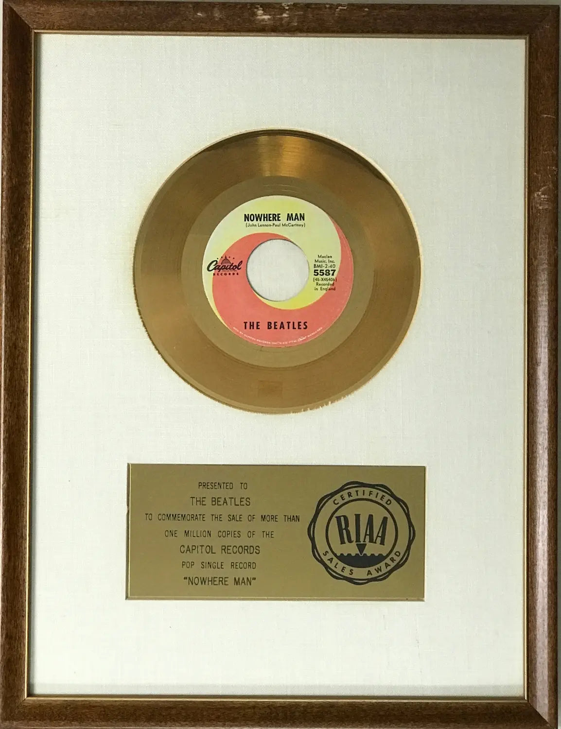 Fantastic Collection Of Artist Presented RIAA White Matte Awards: Updated