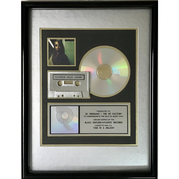 Aaliyah One In A Million RIAA Platinum Album Award Record Award