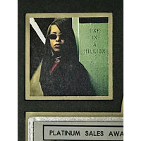Aaliyah One In A Million RIAA Platinum Album Award Record Award