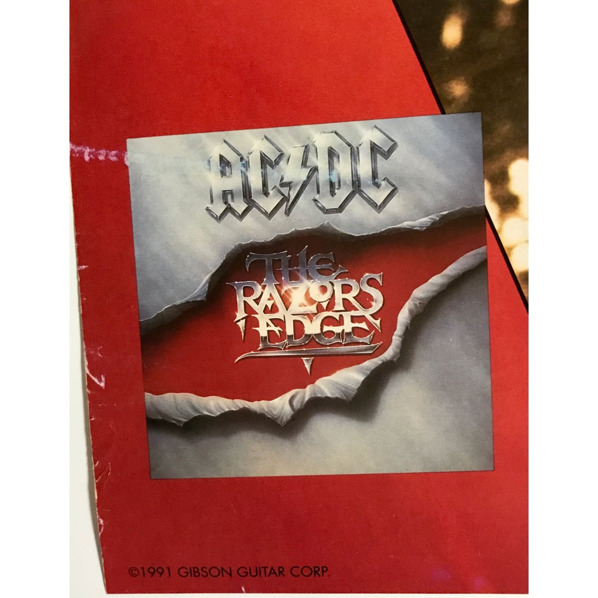 Cd Paid musicgoldmine.com - AC/DC Angus Young Original 1991 Poster ...