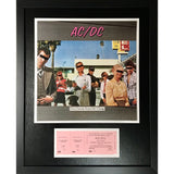 AC/DC Genuine 1977 ’Dirty Deeds’ Ticket Collage - Music Memorabilia