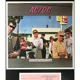 AC/DC Genuine 1977 ’Dirty Deeds’ Ticket Collage - Music Memorabilia