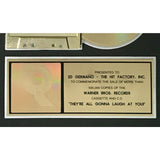 Adam Sandler They’re All Going To Laugh At You! RIAA Gold Album Award - Record Award