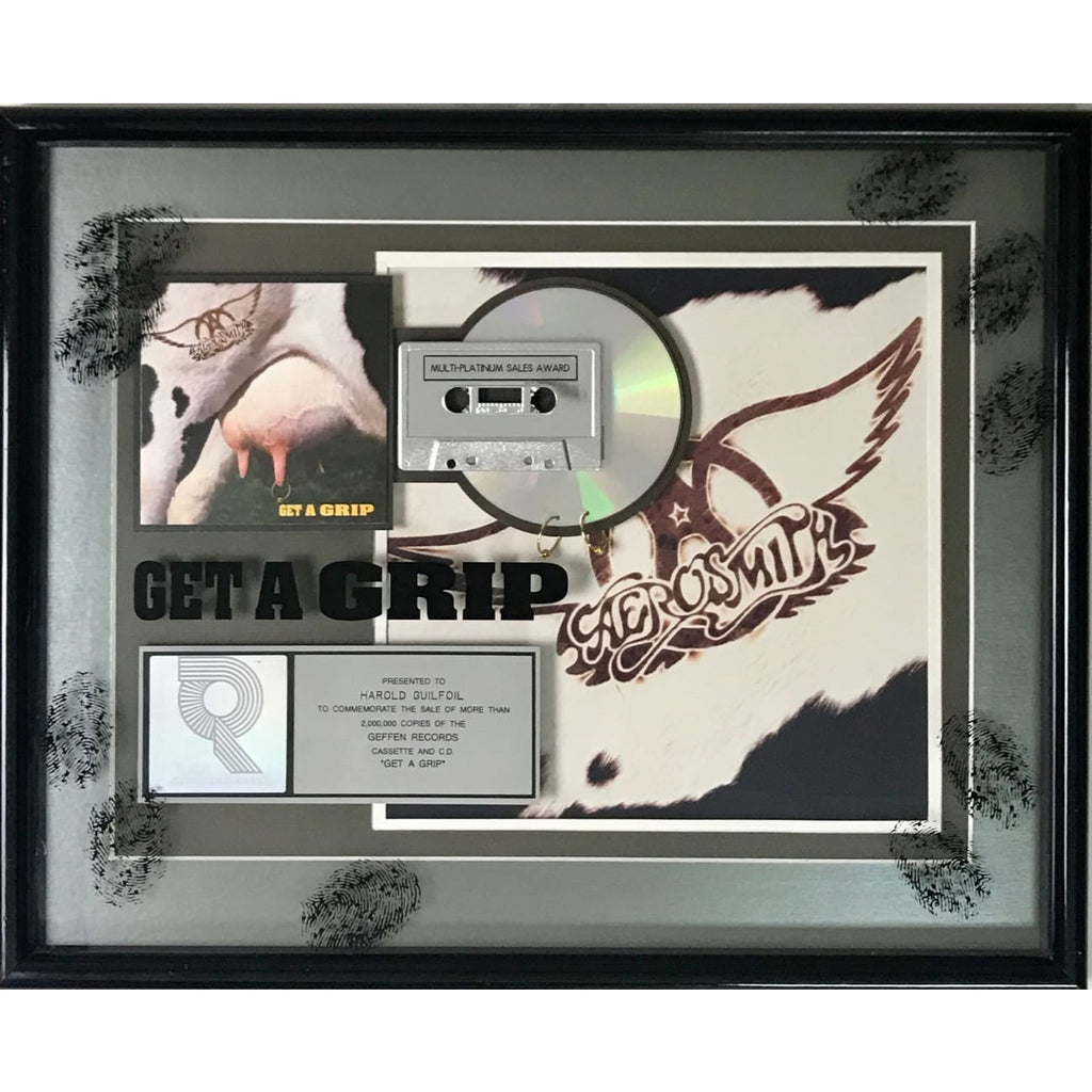 musicgoldmine.com - Aerosmith Get A Grip RIAA 2x Platinum Album