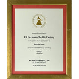 Aerosmith Nine Lives RIAA 2x Multi-Platinum Album Award - Record Award