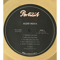 Aldo Nova debut RIAA Gold Album Award - Record Award