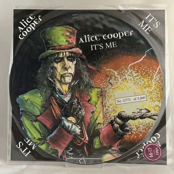 Alice Cooper ’It’s Me’ 1994 UK Import Picture Disc 12’’ Vinyl Limited Ed Numbered 0772/5000 6605636 - Media