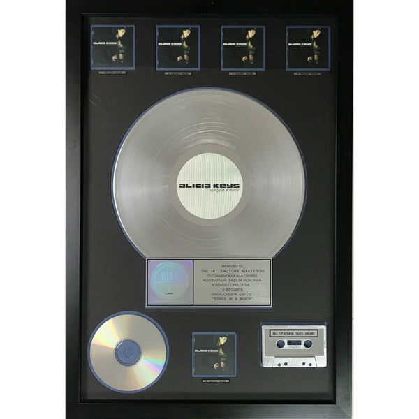 Alicia Keys Songs In A Minor RIAA 5x Multi-Platinum Award - Record Award