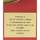 Alison Moyet Hoodoo Columbia Records UK Gold Award - Record Award
