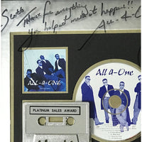 All-4-One And The Music Speaks RIAA Platinum Album Award signed by the group - Record Award