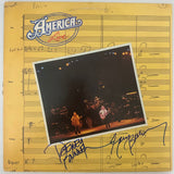 America Live 1977 Album signed by Beckley & Bucknell w/BAS COA - Music Memorabilia