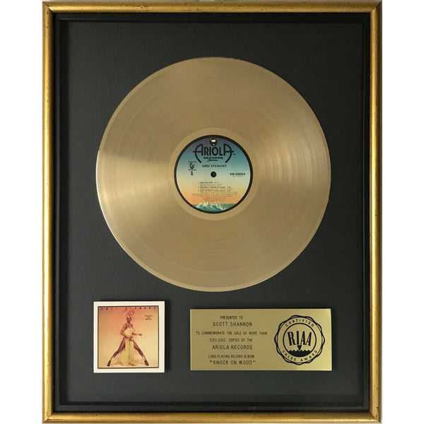 Amii Stewart Knock On Wood RIAA Gold Album Award - Record Award