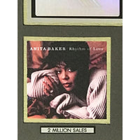 Anita Baker Rhythm Of Love RIAA 2x Multi-Platinum Album Award - Record Award