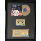 Anthrax Persistence Of Time RIAA Gold Album Award - Record Award