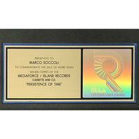 Anthrax Persistence Of Time RIAA Gold Album Award - Record Award
