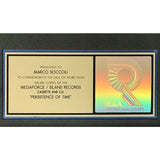 Anthrax Persistence Of Time RIAA Gold Album Award - Record Award