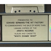 Aretha Franklin Who’s Zoomin’ Who? RIAA Platinum Album Award - Record Award