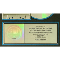 Armageddon soundtrack RIAA 2x Multi-Platinum Album Award - Record Award
