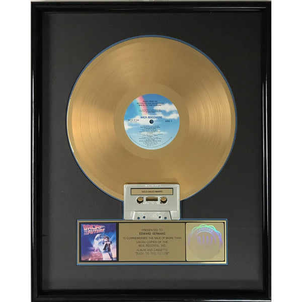 Back To The Future Soundtrack RIAA Gold Album Award - Record Award