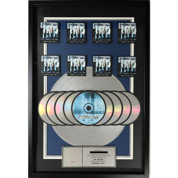 Backstreet Boys self - titled (1997) RIAA 8x Multi - Platinum Album Award - Record