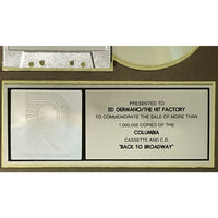 Barbra Streisand Back To Broadway RIAA Platinum Album Award - Record Award