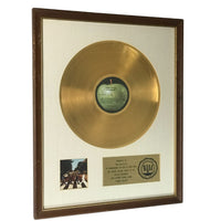 Beatles Abbey Road RIAA Gold Album Award presented to The Beatles - RARE - Record Award