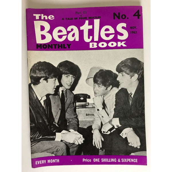 Beatles Book Monthly Magazine Nov 1963 Issue #4 - RARE - Music Memorabilia