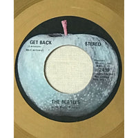 Beatles ’Get Back’ RIAA Gold 45 Award presented to The Beatles- RARE - Record Award