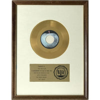 Beatles ’Get Back’ RIAA Gold 45 Award presented to The Beatles- RARE - Record Award