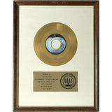 Beatles ’Get Back’ RIAA Gold 45 Award presented to The Beatles- RARE - Record Award