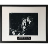 Beatles Rare 1964 First U.S. Tour Photos - 10 Options - #1 John + Paul 1 / Black / With Plate - Music Memorabilia