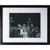 Beatles Rare 1964 First U.S. Tour Photos - 10 Options - #4 John + George + Ringo / Black / Without Plate - Music Memorabilia