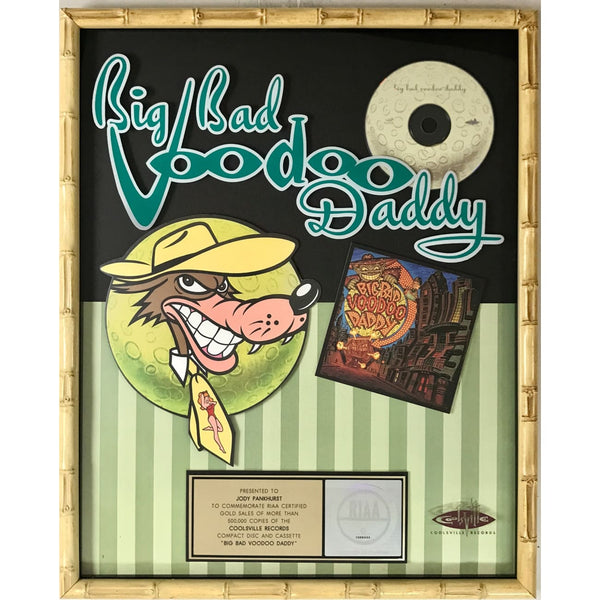 Big Bad Voodoo Daddy Americana Deluxe RIAA Gold Award - Record Award