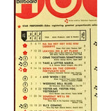 Billboard Hot 100 Dec. 6 1969 Chart Plaque - Music Memorabilia