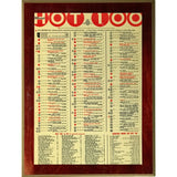 Billboard Hot 100 Dec. 6 1969 Chart Plaque - Music Memorabilia