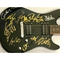 Billy Gibbons Rick Nielsen Kip Winger Bruce Kulick + 6 80s Rock Icons Signed Guitar - Guitar