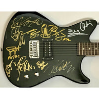 Billy Gibbons Rick Nielsen Kip Winger Bruce Kulick + 7 80s Rock Icons Signed Guitar - Guitar