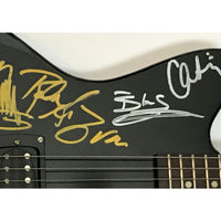 Billy Gibbons Rick Nielsen Kip Winger Bruce Kulick + 7 80s Rock Icons Signed Guitar - Guitar