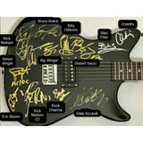 Billy Gibbons Rick Nielsen Kip Winger Bruce Kulick + 7 80s Rock Icons Signed Guitar - Guitar