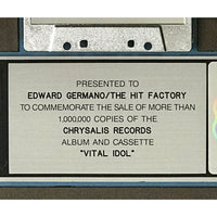 Billy Idol Vital Idol RIAA Platinum Album Award - Record Award