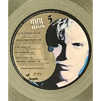 Billy Idol Whiplash Smile RIAA Platinum Album Award - Record Award