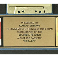 Billy Joel Kohuept RIAA Gold Album Award - Record Award