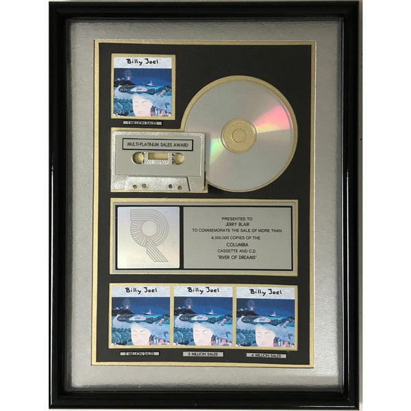 Billy Joel River Of Dreams RIAA 4x Multi-Platinum Album Award - Record Award