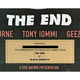 Black Sabbath 2016-17 The End Tour Award - Record Award