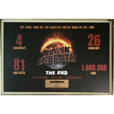 Black Sabbath 2016-17 The End Tour Award - Record Award