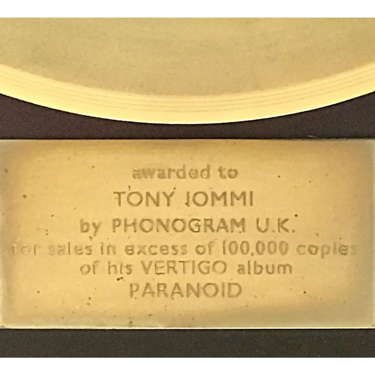 Trio Of Tony Iommi-Owned Black Sabbath Awards Up For Sale [SOLD]