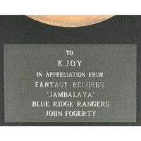 Blue Ridge Rangers (John Fogerty) ’Jambalaya’ 1973 Fantasy Records Award - Record Award